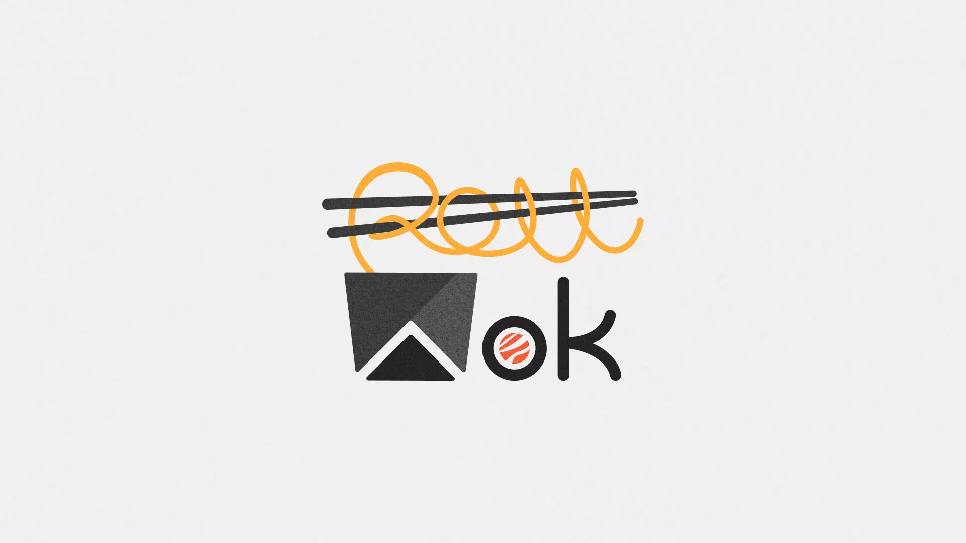 Разработка логотипа суши-бара «Roll Wok Club» в Мензелинске